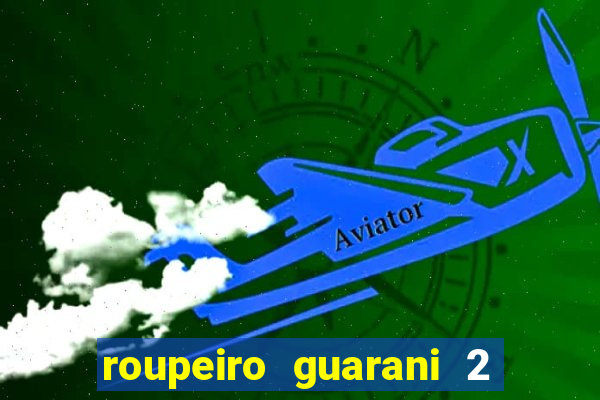 roupeiro guarani 2 portas de correr com espelho